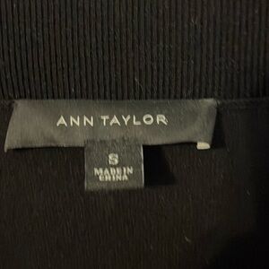 Ann Taylor black oversized vneck sweater.  Size Small.  Beautiful quality!
